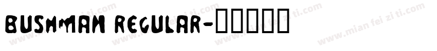 BUSHMAN Regular字体转换